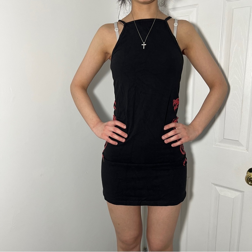 Truly Madly Deeply Black Halter Bodycon Mini Dress